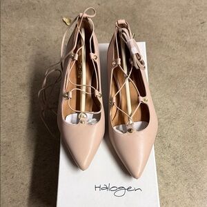 Brand new Halogen Women's Blush Lace-Up Heels